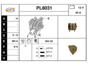 SNRA PL8031 kintamosios srovės generatorius