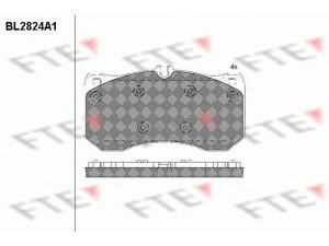 FTE BL2824A1 stabdžių trinkelių rinkinys, diskinis stabdys 
 Techninės priežiūros dalys -> Papildomas remontas
4H0 698 151 C, 4H0 698 151 C