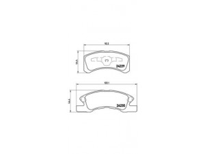 BREMBO P 16 011 stabdžių trinkelių rinkinys, diskinis stabdys 
 Techninės priežiūros dalys -> Papildomas remontas
04465B2030, 04465B2040, 0449197214