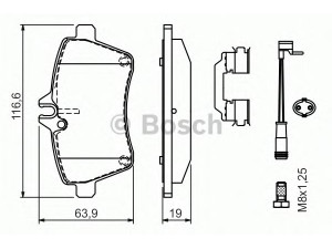 BOSCH 0 986 494 290 stabdžių trinkelių rinkinys, diskinis stabdys 
 Techninės priežiūros dalys -> Papildomas remontas
169 420 03 20, 169 420 07 20, 169 420 09 20