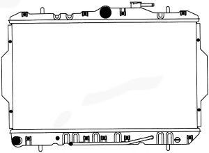 SAKURA  Automotive 1220-0109 radiatorius, variklio aušinimas