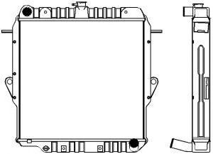 SAKURA  Automotive 1461-0414 radiatorius, variklio aušinimas