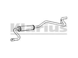 KLARIUS 260607 galinis duslintuvas 
 Išmetimo sistema -> Duslintuvas
4486605