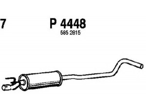 FENNO P4448 vidurinis duslintuvas 
 Išmetimo sistema -> Duslintuvas
5852815
