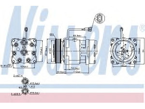 NISSENS 89083 kompresorius, oro kondicionierius 
 Oro kondicionavimas -> Kompresorius/dalys
2D0820805B