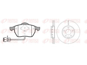 REMSA 8390.01 stabdžių rinkinys, diskiniai stabdžiai 
 Stabdžių sistema -> Diskinis stabdys -> Stabdžių remonto rinkinys
4A0615301C, 4A0698151, 4A0615301C