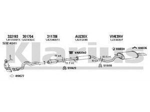 KLARIUS 931227U išmetimo sistema