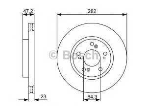 BOSCH 0 986 479 365 stabdžių diskas 
 Stabdžių sistema -> Diskinis stabdys -> Stabdžių diskas
45251-S7A-N10, 45251-SCA-E00