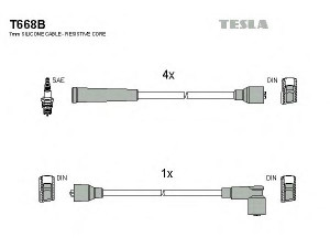 TESLA T668B uždegimo laido komplektas 
 Kibirkšties / kaitinamasis uždegimas -> Uždegimo laidai/jungtys
7701025484