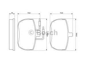BOSCH 0 986 467 590 stabdžių trinkelių rinkinys, diskinis stabdys 
 Techninės priežiūros dalys -> Papildomas remontas
7663711, 1502946, 7663711, 1571570