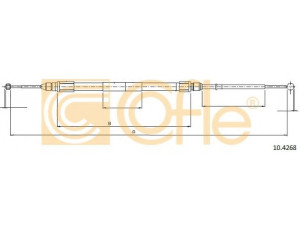 COFLE 10.4268 trosas, stovėjimo stabdys 
 Stabdžių sistema -> Valdymo svirtys/trosai
34403400795