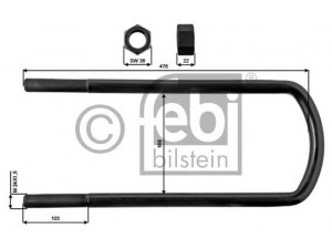 FEBI BILSTEIN 39168 lingės spaustukas