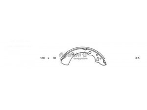 ASHUKI M063-01 stabdžių trinkelių komplektas 
 Techninės priežiūros dalys -> Papildomas remontas
0 986 487 278/BOSCH, 50-03-316/ASHIKA