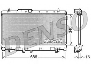 DENSO DRM36010 radiatorius, variklio aušinimas 
 Aušinimo sistema -> Radiatorius/alyvos aušintuvas -> Radiatorius/dalys
45111AE030, 45111AE031, 45119AE031