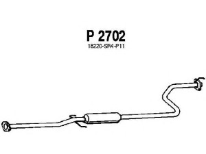 FENNO P2702 vidurinis duslintuvas 
 Išmetimo sistema -> Duslintuvas
18220-SR3406, 18220-SR4P11, 18220-SR4X02