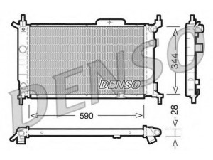 DENSO DRM20015 radiatorius, variklio aušinimas 
 Aušinimo sistema -> Radiatorius/alyvos aušintuvas -> Radiatorius/dalys
1300148, 52459347, 1300148