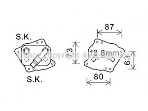 AVA QUALITY COOLING BW3412 alyvos aušintuvas, variklio alyva 
 Aušinimo sistema -> Radiatorius/alyvos aušintuvas -> Alyvos aušintuvas
11427508967