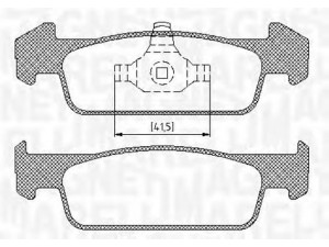 MAGNETI MARELLI 363916060718 stabdžių trinkelių rinkinys, diskinis stabdys 
 Techninės priežiūros dalys -> Papildomas remontas
410609646R