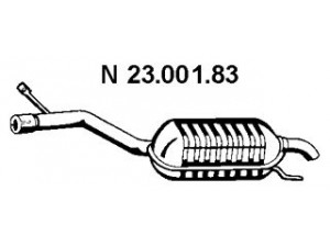 EBERSPÄCHER 23.001.83 galinis duslintuvas 
 Išmetimo sistema -> Duslintuvas
220 490 38 21, 220 490 39 21