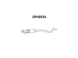 VENEPORTE OP40534 priekinis duslintuvas 
 Išmetimo sistema -> Duslintuvas
13129236, 5852230, 5854549, 93193067