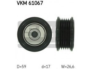 SKF VKM 61067 kreipiantysis skriemulys, V formos rumbuotas diržas 
 Diržinė pavara -> V formos rumbuotas diržas/komplektas -> Laisvasis/kreipiamasis skriemulys
16603-33010