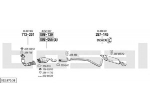 BOSAL 032.970.38 išmetimo sistema 
 Išmetimo sistema -> Išmetimo sistema, visa