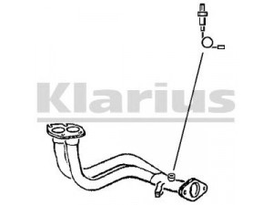 KLARIUS 301577 išleidimo kolektorius 
 Išmetimo sistema -> Išmetimo vamzdžiai
858037, 90467314, 858037, 90467314