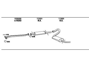 WALKER FIT16868A išmetimo sistema 
 Išmetimo sistema -> Išmetimo sistema, visa