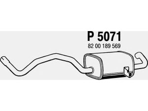 FENNO P5071 galinis duslintuvas 
 Išmetimo sistema -> Duslintuvas
8200189569