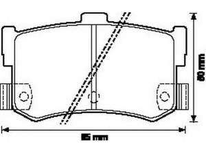 JURID 572123J stabdžių trinkelių rinkinys, diskinis stabdys
43022SG9000, GBP90300, GBP90304