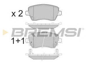 BREMSI BP3495 stabdžių trinkelių rinkinys, diskinis stabdys
D10601HA0A, D10601HA0B