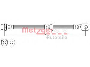 METZGER 4110636 stabdžių žarnelė 
 Stabdžių sistema -> Stabdžių žarnelės
MR955461