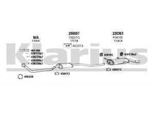 KLARIUS 630532E išmetimo sistema 
 Išmetimo sistema -> Išmetimo sistema, visa
