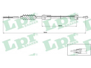 LPR C0477C sankabos trosas 
 Dviratė transporto priemonės -> Kabeliai ir tachometro velenaai -> Sankabos trosas
7700690094, 7700743104, 7700690094