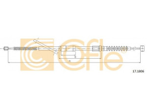 COFLE 17.1806 trosas, stovėjimo stabdys
4642035122