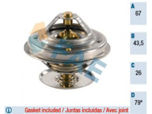 FAE 5305479 termostatas, aušinimo skystis 
 Aušinimo sistema -> Termostatas/tarpiklis -> Thermostat
98420718, 98424854, 98467517, 001 203 90 75