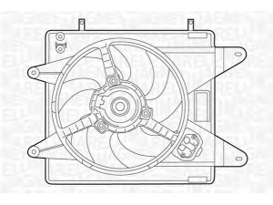 MAGNETI MARELLI 069422015010 ventiliatorius, radiatoriaus 
 Aušinimo sistema -> Oro aušinimas
46550400