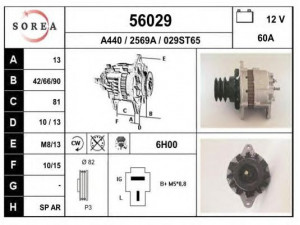 EAI 56029 kintamosios srovės generatorius
RF1118300F, A2T41599