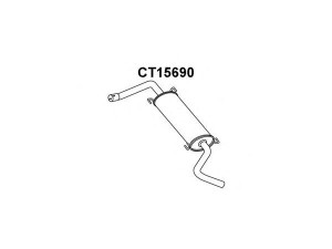 VENEPORTE CT15690 galinis duslintuvas 
 Išmetimo sistema -> Duslintuvas
1350057080, 1352322080, 1352328080