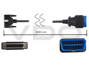 VDO A2C59514447 OBD kabelis, savidiagnostikos blokas