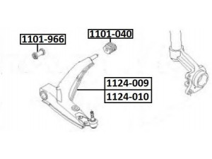 ASVA 1101-040 valdymo svirties/išilginių svirčių įvorė 
 Ašies montavimas/vairavimo mechanizmas/ratai -> Valdymo svirtis/pasukamosios svirties sujungimas -> Montavimas/sutvirtinimas
0352335, 90235040