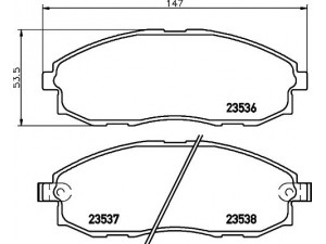 HELLA PAGID 8DB 355 009-381 stabdžių trinkelių rinkinys, diskinis stabdys 
 Techninės priežiūros dalys -> Papildomas remontas
581014AA00, 581014AA10, 581014AA60