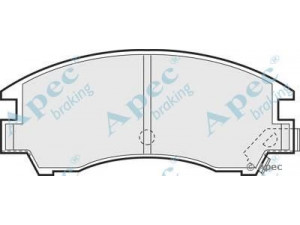 APEC braking PAD481 stabdžių trinkelių rinkinys, diskinis stabdys 
 Techninės priežiūros dalys -> Papildomas remontas
25191GA130, 25191GA560, 25191GA720