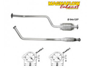 MAGNAFLOW 85055D katalizatoriaus keitiklis 
 Išmetimo sistema -> Katalizatoriaus keitiklis
2014902520