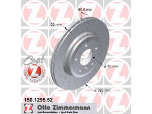 ZIMMERMANN 150.1295.52 stabdžių diskas 
 Dviratė transporto priemonės -> Stabdžių sistema -> Stabdžių diskai / priedai
3420 1 166 073, 3421 6 855 157