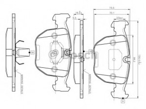 BOSCH 0 986 TB2 292 stabdžių trinkelių rinkinys, diskinis stabdys 
 Techninės priežiūros dalys -> Papildomas remontas
34 11 1 163 307, 34 11 1 165 227