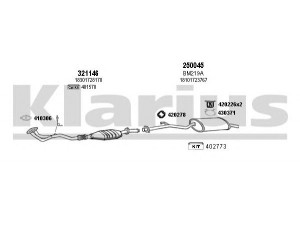KLARIUS 060116E išmetimo sistema 
 Išmetimo sistema -> Išmetimo sistema, visa