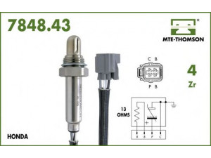 MTE-THOMSON 7848.43.100 lambda jutiklis 
 Variklis -> Variklio elektra
36532-RAA-A02, 36532-RAD-L11, 36532-RAD-L12