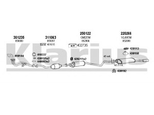 KLARIUS 391046E išmetimo sistema