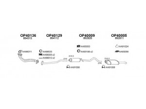 VENEPORTE 400303 išmetimo sistema 
 Išmetimo sistema -> Išmetimo sistema, visa